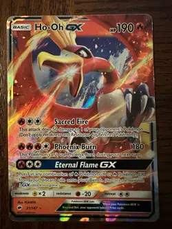 Ho-Oh GX 21/147 SM Burning Shadows Holo 2017 Pokemon - Image 1