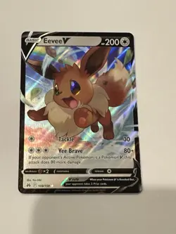 Eevee V 108/159 Crown Zenith NM Ultra Rare Pokemon Card - Image 1