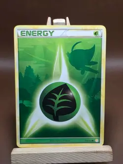 HP 2010 Pokemon TCG HGSS Celebi Grass Energy Regular Non-holo 115/123 - Image 1