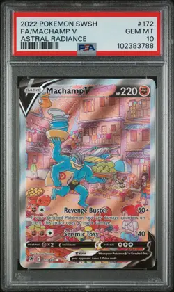 Machamp V 172/189 Astral Radiance Pokemon PSA 10 *788 - Image 1