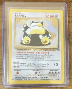 Pokemon TCG Snorlax #27/64 Non-Holo 1999 Vintage - Image 1