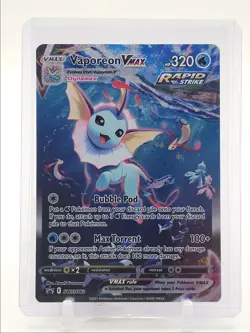 VAPOREON VMAX 2021 POKEMON SWSH BLACK STAR PROMOS RAPID #SWSH182 Q6463 - Image 1