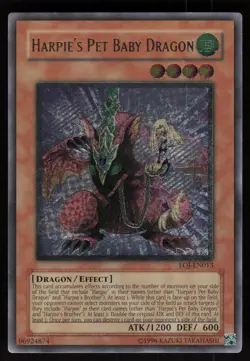 Harpie's Pet Baby Dragon (UTR) EOJ-EN013 NA ENHANCED Ultimate Rare Yu-Gi-Oh - Image 1