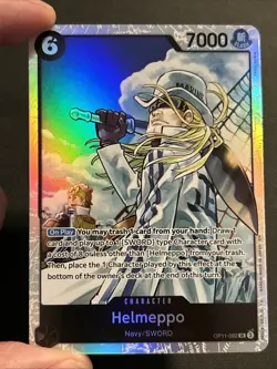 Helmeppo OP11-092 SR A Fist of Divine Speed One Piece Card Game English TCG NM - Image 3