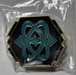 Disney Lorcana Winterspell Sapphire Ink Symbol Pin - New - Image 1