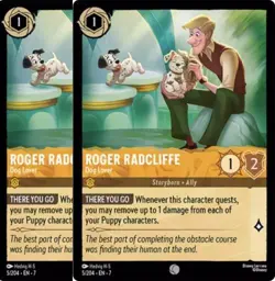 2 x Roger Radcliffe - Dog Lover 5/204 Disney Lorcana Archazia's Island Non-Foil - Image 1