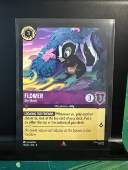 Disney Lorcana: Reign of Jafar - Flower, Shy Skunk - 76/204 - Image 1