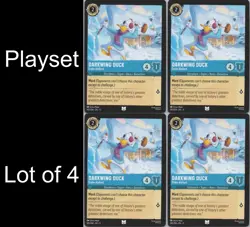 Disney Lorcana Winterspell (11) - Playset (4) #145 Darkwing Duck - Drake Mallard - Image 1