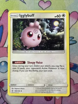 Igglybuff 168/236 Cosmic Eclipse Pokemon Card NM - Image 1