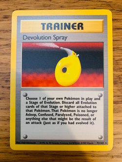 Devolution Spray (72/102) Rare Base Set Pokemon Card! FAST & FREE P&P! - Image 1