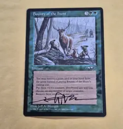 Unplayed Signed Bounty of the Hunt NM Alliances Magic MTG JEFF A MENGES Edh Cube - Image 1