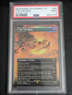 Lord of The Rings MTG The One Ring PSA 9 Foil #451 Magic Gathering Rare Mythic - Image 1