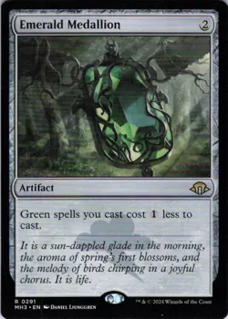 MTG Emerald Medallion (291) | NM | Modern Horizons 3 {MH3} - Image 1
