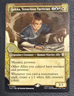 Sokka, Tenacious Tactician - Extended Art Showcase TLA NM MTG Magic Card - Image 1