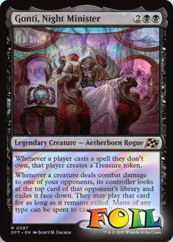 Gonti Night Minister 0087 MTG Aetherdrift Rare NP Foil - Image 1