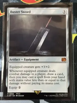 Buster Sword #0255 Mythic Final Fantasy Magic The Gathering - Image 1
