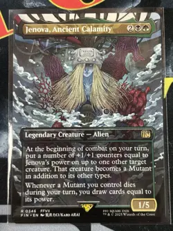 Jenova, Ancient Calamity Woodblock FIN #0346 Final Fantasy Magic The Gathering - Image 1
