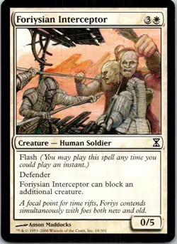 Foriysian Interceptor Time Spiral Magic_the_gathering Lightly played - Image 1