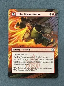 Iroh's Demonstration MTG Avatar The Last Airbender Hand Painted Full Altered Art - Image 1