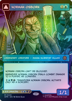 Norman Osborn Showcase Foil Marvel's Spider-Man MTG Magic The Gathering - Image 1