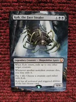 Koh, the Face Stealer MTG Avatar 107 The Last Airbender Hand Painted Altered Art - Image 2