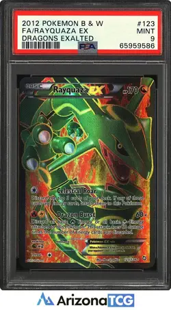 Pokemon 2012 Rayquaza EX 123/124 Full Art Dragons Exalted FSA 9 - Image 1