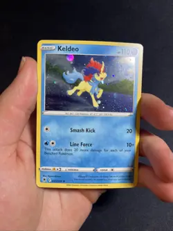 HD/MEW TAIL SWIRL Keldeo - Pokemon 045/189 NM Cosmos Holo Rare - Image 1