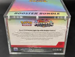 Pokemon SV8.5 Prismatic Evolutions Sealed Booster Bundle Display W/Acrylic Case - Image 3