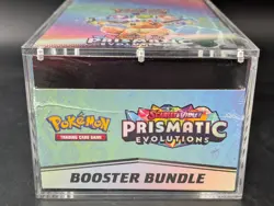 Pokemon SV8.5 Prismatic Evolutions Sealed Booster Bundle Display W/Acrylic Case - Image 5