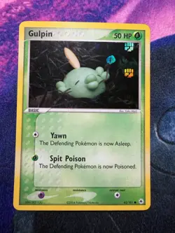 Gulpin Reverse Holo Common NM 62/101 EX Hidden Legends Yuka Morii Pokemon - Image 1