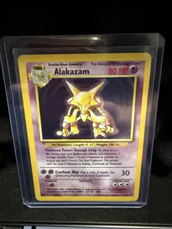 1999 Pokemon TCG Alakazam Base Set Holo Unlimited Rare 1/102 - Image 1