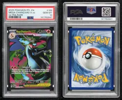 Mega Charizard X ex Ultra Rare Pokemon Phantasmal Flames PFL PSA 10 GEM MT - Image 3