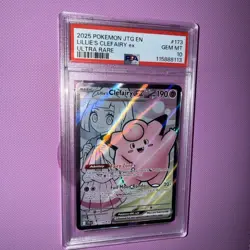 Pokemon Journey Together # 173 Lillie's Clefairy EX Ultra Rare PSA 10 GEM MINT! - Image 1