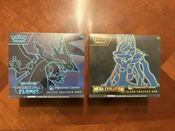 Phantasmal Flames AND Mega Evolution Lucario Pokemon Center ETB Sealed Lot - Image 1