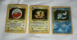 Pokemon Jungle No Symbol Holo Error WOTC Lot. Electrode Jolteon Vaporeon - Image 1