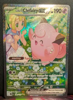 Pokemon Sv09: Journey Together Lillie's Clefairy EX Card 184/159 SIR NEAR MINT - Image 1