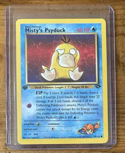 Pokemon TCG Misty’s Psyduck #90/132 Gym Challenge Non Holo 1st Edition Vintage - Image 1