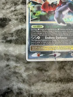 Pokemon Darkrai LV.X Great Encounters 104/106 DAMAGED - Image 3