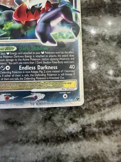 Pokemon Darkrai LV.X Great Encounters 104/106 DAMAGED - Image 4