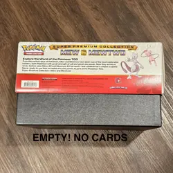 OPEN/NO CARDS Pokemon Generations Super Premium Collection Mew & Mewtwo Coll. - Image 2