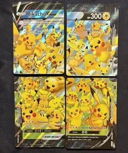 Pokemon Pikachu V-Union Complete Set Near Mint SWSH139 SWSH140 SWSH141 SWSH142 - Image 1