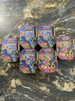 Pokemon Mega Charizard EX Tin X6 Brand New Factory Sealed Tins Case Quantity B - Image 1