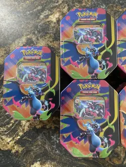 Pokemon Mega Charizard EX Tin X6 Brand New Factory Sealed Tins Case Quantity B - Image 2