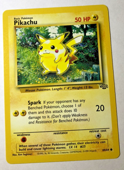 Pokemon Jungle #60/64 Pikachu Common, Near Mint - Image 1