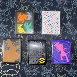 Lot Of 5 Pokemon ETB Mixed Card Sleeves NEW SEALED Evolving Skies, & Others X325 - Image 1