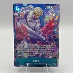 Bandai Sanji OP11-051 A Fist of Divine Speed SR Alt Art Foil One Piece Card - Image 1