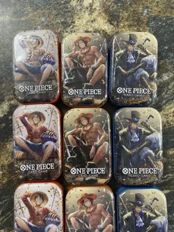 One Piece 12x Mini Tin Pack Set VOL. 2 English Case Quantity New Factory Sealed - Image 2