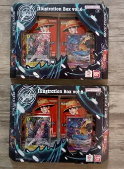 Bandai One Piece TCG Illustration Box Vol 6 Set Of 2 Brand New Sealed - Image 1