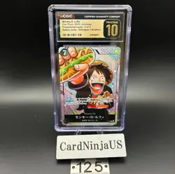 CGC PRISTINE 10 MONKEY D. LUFFY #P-075 SAIKYO JUMP PROMO 2024 ONE PIECE JPN 125 - Image 1