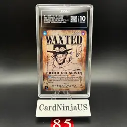 TAG GEM MINT 10 (988) Portgas D. Ace OP13-119 SEC SP Wanted Japanese ONE PIECE - Image 1